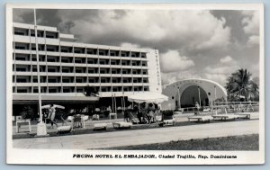 Dominican Republic Postcard Hotel Elembajador Ciudad Trujillo c1950’s RPPC Photo