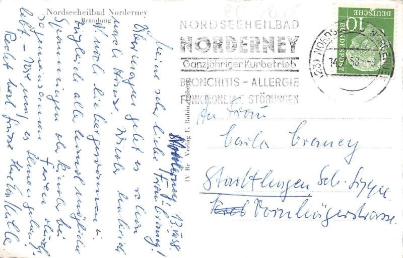 BG28605 nordseeheilbad norderney brandung  germany  CPSM 14x9cm