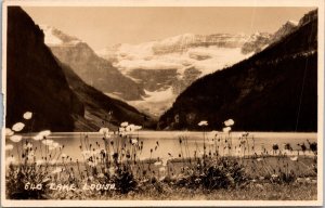 RPPC Landscape View Lake Louise Alberta Canada Postcard Byron Harmon UNP L11