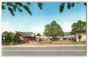 1958 Mountain View Motel & Restaurant Roadside Salt Lake City Utah UT Postcard