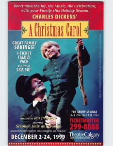 Postcard A Christmas Carol, Theatre Calgary, Canada