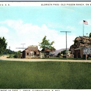 c1930s Glorieta Pass, NM Old Pigeon Ranch Oldest Well on Santa Fe Trail PC A324