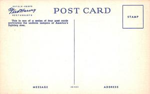 Patriotic Post Card Old Vintage Antique Postcard Marines, Aid to Insignia Rec...