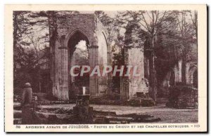 Old Postcard From Abbey Jumieges Remains of the choir and Gothic chapels
