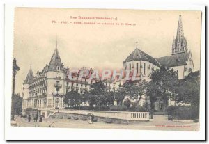 Pau Postcard Old Hotel Gasslon and & # 39abside of St Martin