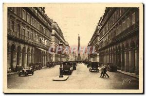 Old Postcard Paris Rue de Castiglione