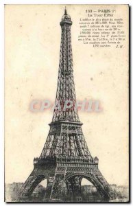 Old Postcard Paris Eiffel Tower 7