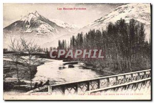 Old Postcard The High Pyrenees Argeles The Gave de Pau and the Viscos