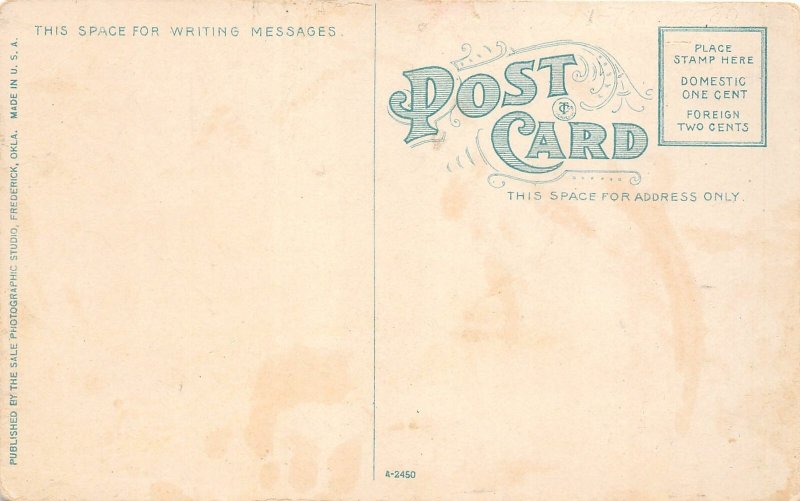 F91/ Frederick Oklahoma Postcard c1910 North 11th Street Homes