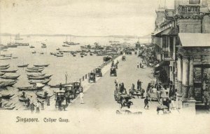 PC CPA SINGAPORE, COLLER QUAY, Vintage Postcard (b3017)