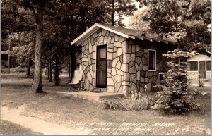 Real Photo Postcard Sit-N-Rest Buckeye Resort in Houghton Lake, Michigan