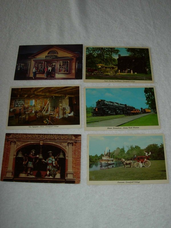 Dearborn MI - Lot Of 6 Great Vintage Postcards - x0509