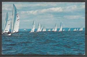 New York, Long Island - Star Boats Racing In Long Island Sound - [NY-018]