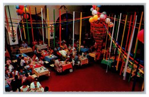 Postcard CA Restaurante Del Paseo Santa Barbara California Interior View