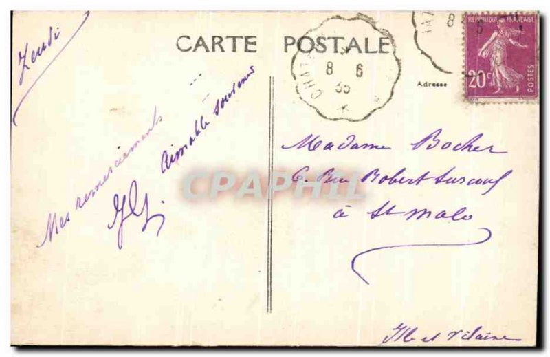 Old Postcard Bonneval Le Moulin du Pont sur le Loir