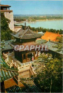 Postcard Modern China Bronze Pavilion Summer Palace