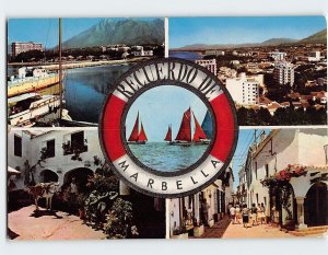 Postcard Recuerdo De Marbella, Spain