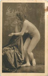 Vintage photo postcard art Phot. A. Cobe beauty model study