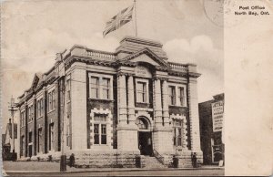 Post Office North Bay Ontario ON c1922 Dole & Son Postcard E78 *as is