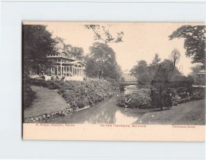 Postcard In the Gardens Buxton England