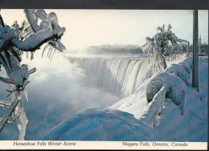 Canada Postcard - Horseshoe Falls Winter Scene, Niagara Falls, Ontario  RR1519