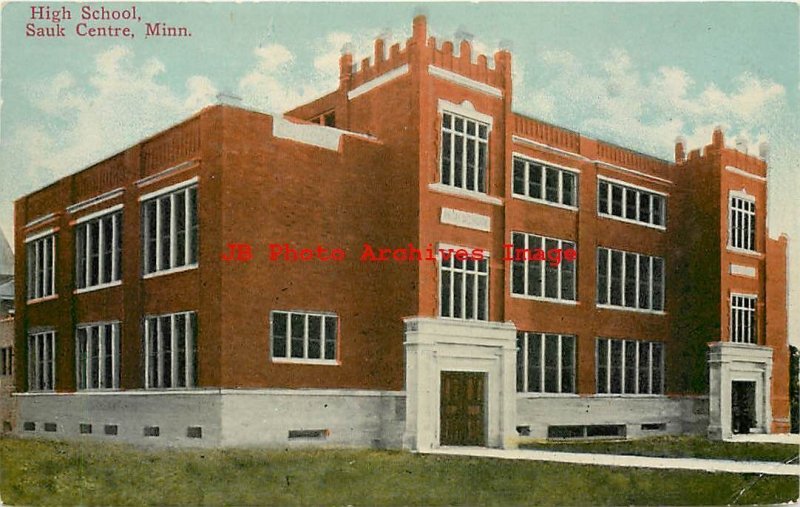 MN, Sauk Centre, Minnesota, High School Building, Exterior View, No 25389 