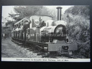 Isle of Man Steam Railway Locomotive SEA LION ISLAND EXP Groudle Glen - Postcard