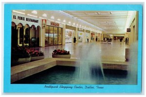 Northpark Shopping Center Water Fountain Interior View Dallas Texas TX Postcard