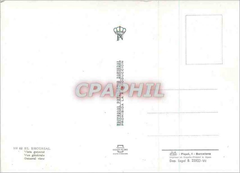 Modern Postcard El Escorial general view