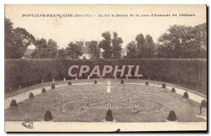 Old Postcard Fontaine Francaise Cote d Or Iron has chaval the Chateau's Honor...