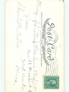 Divided-Back CHRISTMAS BIRDS SCENE Pretty Postcard W8500