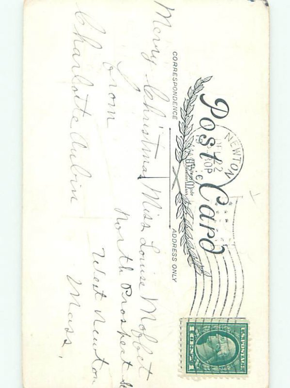 Divided-Back CHRISTMAS BIRDS SCENE Pretty Postcard W8500