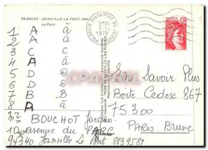 Postcard Modern Joinville le Pont