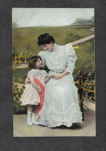 1908 Postcard Woman & Child Kirkwood IL!
