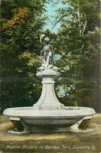 c1910 Louisville Kentucky Hogan Fountain Cherokee Park Postcard 26-313