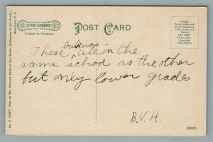 MONTCLAIR NJ CENTRAL SCHOOLS ANTIQUE POSTCARD