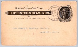 K44/ Plainville Connecticut Postcard c1900 A.N. Clark & Son  Postal 411