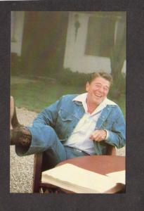 CA President Ronald Reagan Santa Barbara California Ranch Postcard