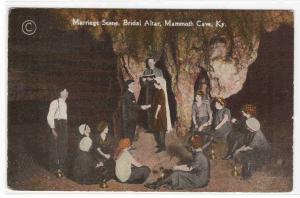 Marriage Scene Bridal Altar Mammoth Cave Kentucky 1910c postcard