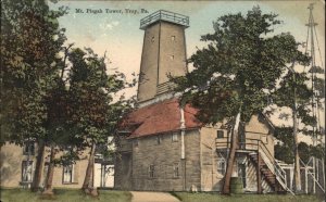 Troy PA Mt. Pisgah Tower c1910 Vintage Postcard