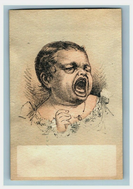 1880s Victorian Trade Cards Baby Poses Happy Crying Sad Lot Of 5 P200