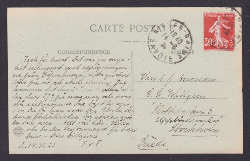 FRANCE, Postcard, Aix-les-Bains, Public Thermal Fountain