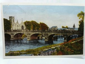 Jail Bridge Galway Ireland Vintage Postcard Posted 1949