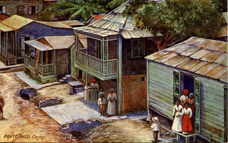 Puerto Rico - Cayey, Village Scene (Tuck Series 2504- Porto Rico)