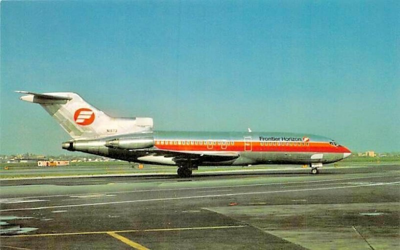 Airline Postcards    FRONTIER HORIZON   Boeing 727-23   N1973  