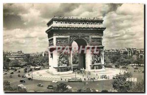Old Postcard Paris Place d'Etoile and the Arc de Triomphe