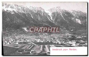 Old Postcard Innsbruck Gegen Norden