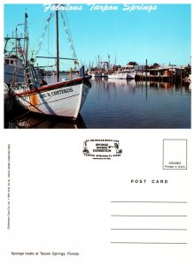 Sponge boats at Tarpon Springs, Florida 7754