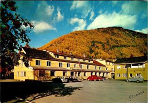 Otta, Norway  GRAND HOTEL  Advertising 50's Cars~Wagon  4X6 Continental Postcard