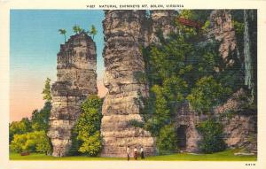 Natural Chimneys Mt Solon Virginia VA Postcard